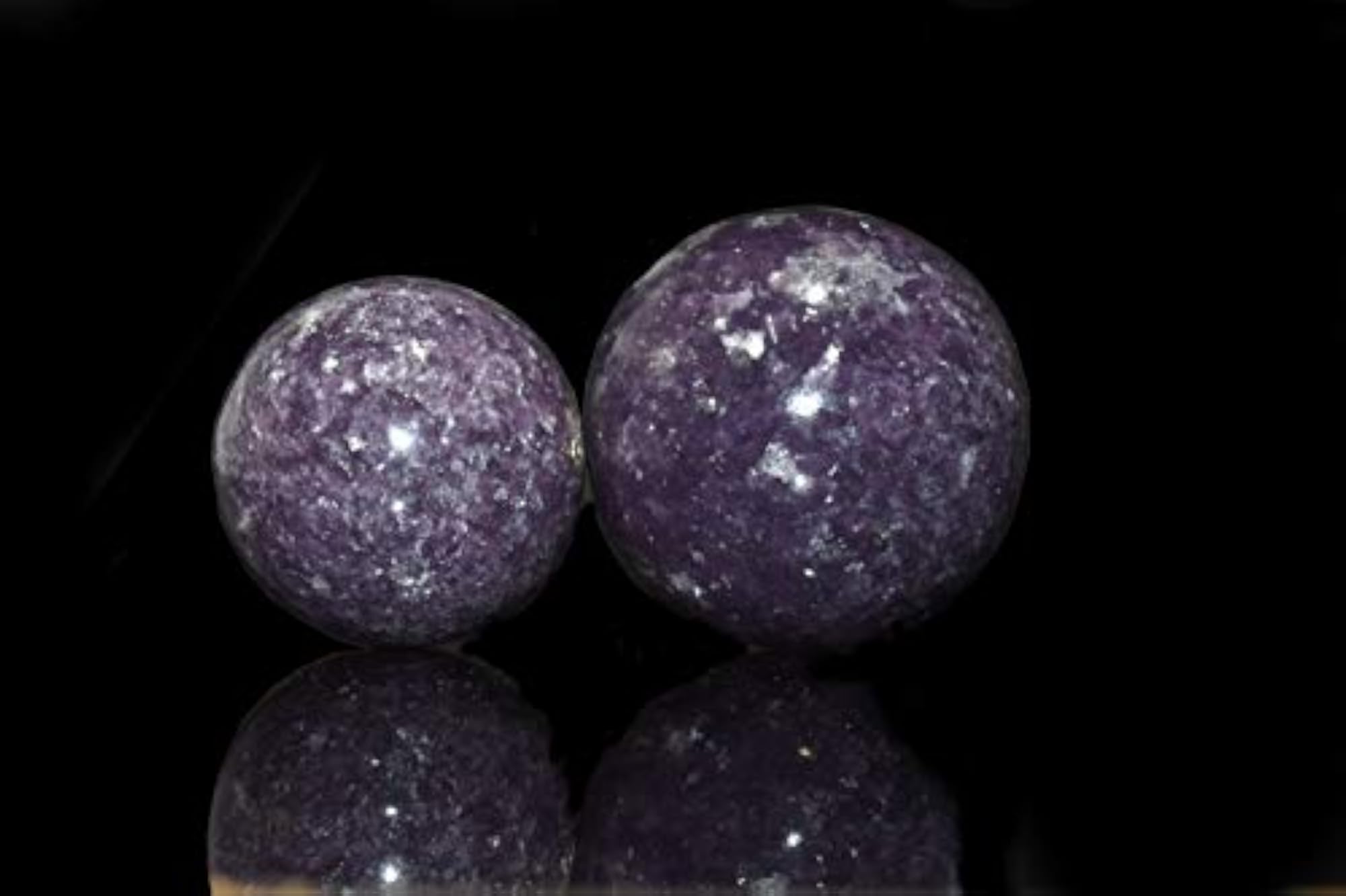 Lepidolite Chakra Balancing Sphere, Natural Healing Stone